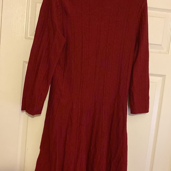 DANA BUCHMAN - BURGUNDY DRESS - Picture 3 of 3